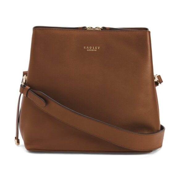 RADLEY LONDON Leather Dukes Place Medium Three Compartment Crossbody - Picture 1 of 3